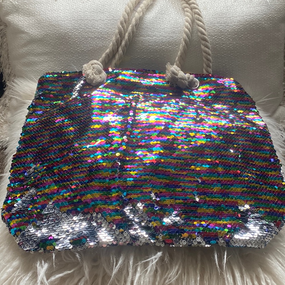 Sequin Tote Bag